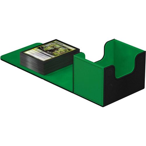 Ultimate Guard Synergy Sidewinder 100+ Black/Green Deck Box - PokéBox Australia