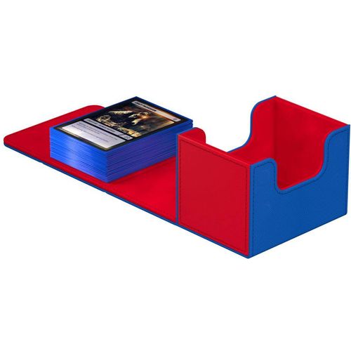 Ultimate Guard Synergy Sidewinder 100+ Blue/Red Deck Box - PokéBox Australia
