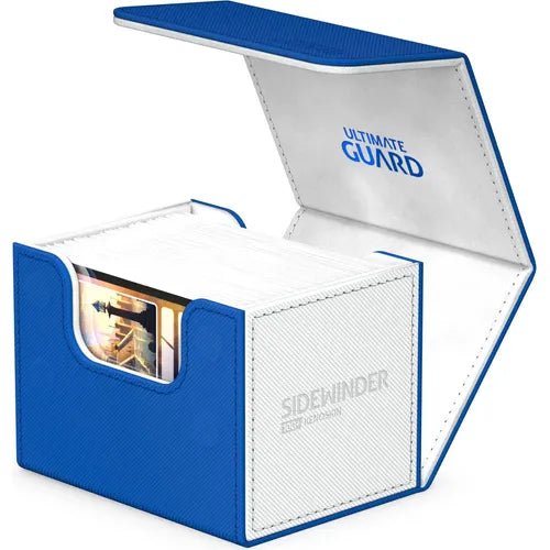 Ultimate Guard Synergy Sidewinder 100+ Blue/White Deck Box - PokéBox Australia