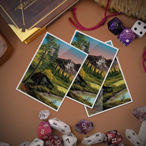 Ultra Pro: UP16509 Bob Ross Mountain Retreat 105ct APEX Deck Protector Sleeves - PokéBox Australia