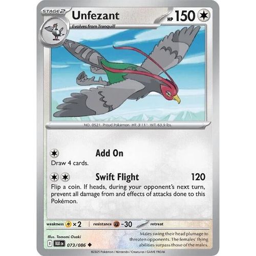 Unfezant (073/086) (SV: Black Bolt) - PokéBox Australia