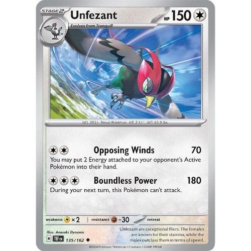 Unfezant (135/162) [SV05: Temporal Forces] - PokéBox Australia