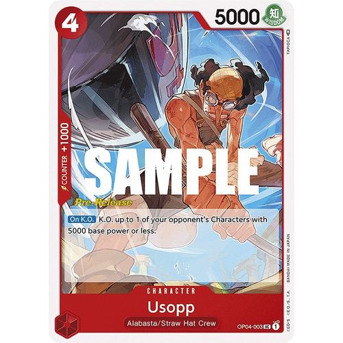 Usopp (OP04 - 003) [Kingdoms of Intrigue Pre - Release Cards] - PokéBox Australia
