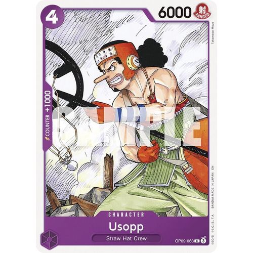 Usopp (Reprint) (OP09 - 063) [Starter Deck 26: PURPLE/BLACK Monkey.D.Luffy] - PokéBox Australia