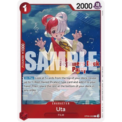 Uta (Beginners Deck Party [ST - 23] - [ST - 28] Participation Pack) (OP09 - 002) (One Piece Promotion Cards) - PokéBox Australia