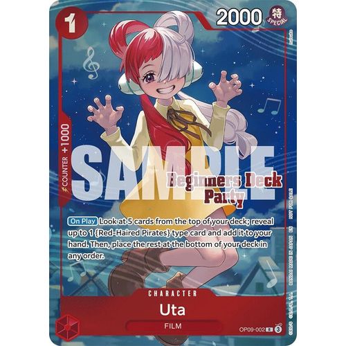 Uta (Beginners Deck Party [ST - 23] - [ST - 28] Winner Pack) (OP09 - 002) (One Piece Promotion Cards) - PokéBox Australia
