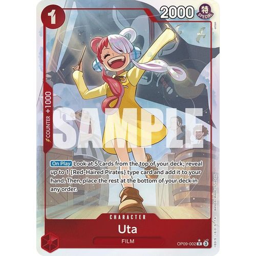 Uta (Parallel) (OP09 - 002) [Emperors in the New World] - PokéBox Australia