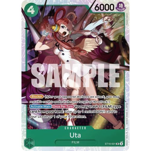 Uta (ST16 - 001) (ST16 - 001) [Starter Deck 16: GREEN Uta] - PokéBox Australia