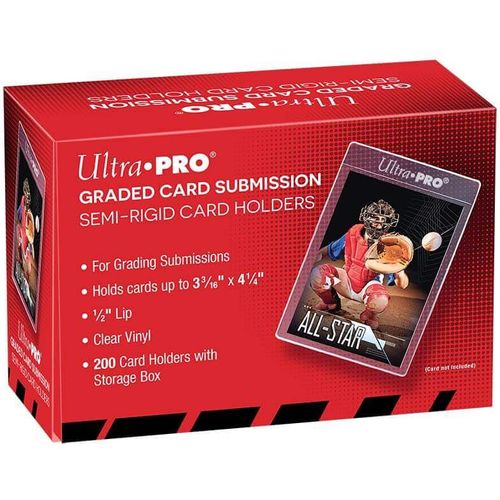 UTLRA PRO CARD SLEEVE - Semi Rigid 1/2" Lip Tall Sleeves x200 - PokéBox Australia