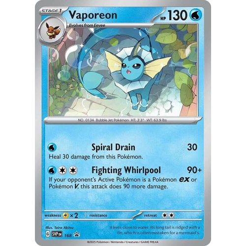 Vaporeon - 168 (Cosmos Holo) (168) [SV: Scarlet & Violet Promo Cards] - PokéBox Australia