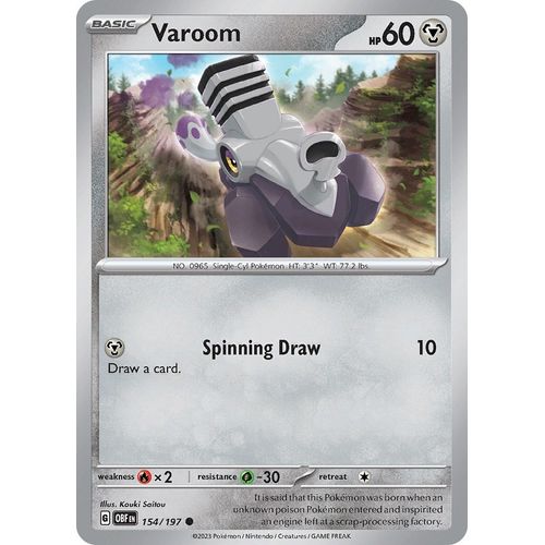 Varoom (154/197) [SV03: Obsidian Flames] - PokéBox Australia