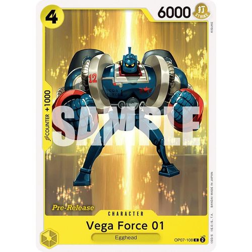 Vega Force 01 (OP07 - 108) [500 Years in the Future Pre - Release Cards] - PokéBox Australia