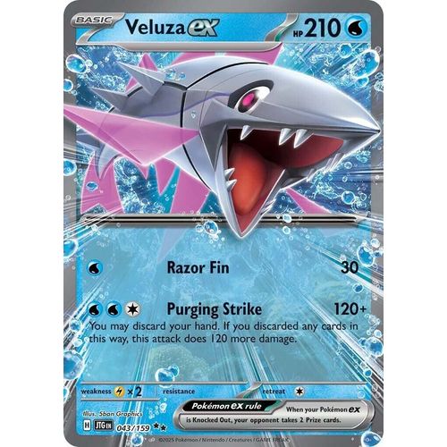 Veluza ex (043/159) (SV09: Journey Together) - PokéBox Australia