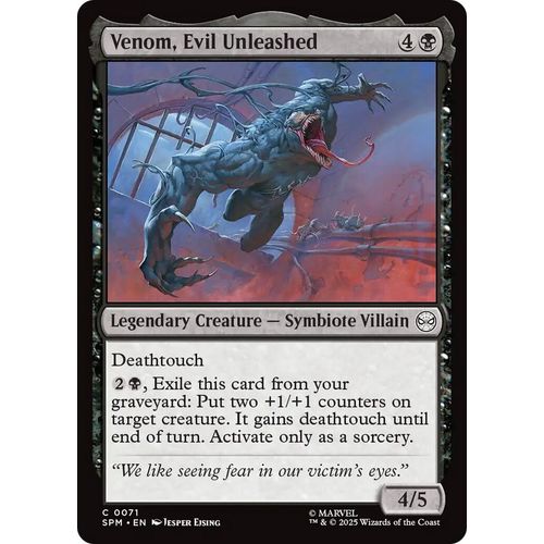 Venom, Evil Unleashed (71) (Marvel's Spider - Man) - PokéBox Australia