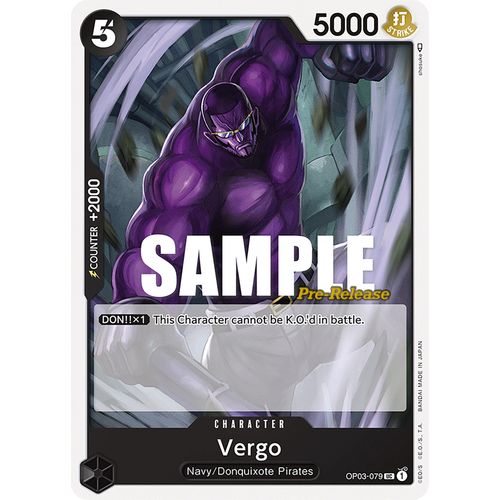 Vergo (OP03 - 079) [Pillars of Strength Pre - Release Cards] - PokéBox Australia