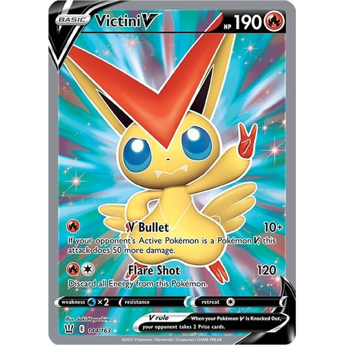 Victini V (Full Art) (144/163) (SWSH05: Battle Styles) - PokéBox Australia
