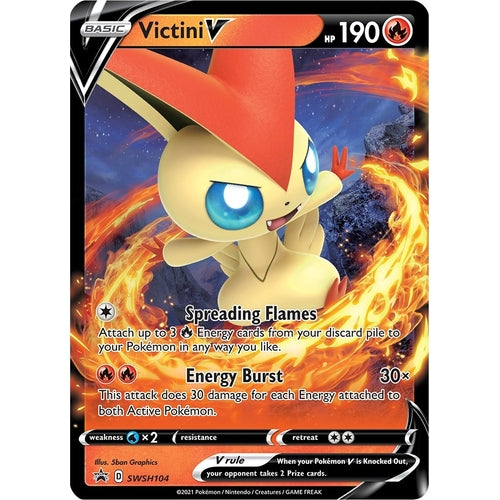 Victini V - SWSH104 (SWSH104) (SWSH: Sword & Shield Promo Cards) - PokéBox Australia
