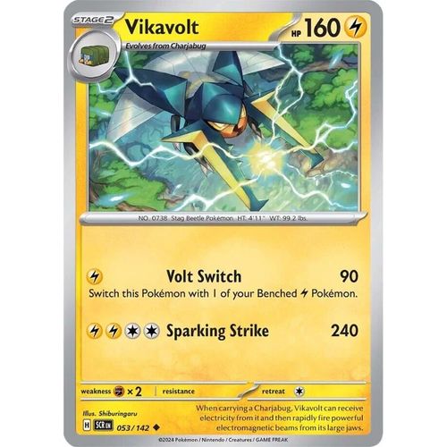 Vikavolt (053/142) [SV07: Stellar Crown] - PokéBox Australia