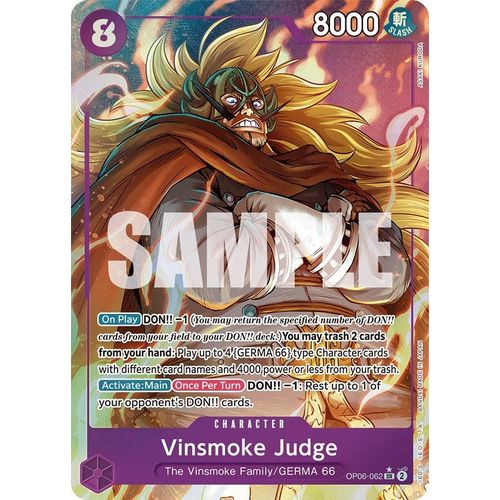 Vinsmoke Judge (Alternate Art) (OP06 - 062) [Wings of the Captain] - PokéBox Australia