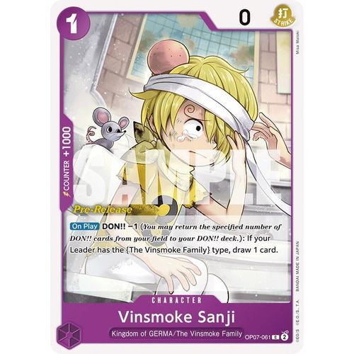 Vinsmoke Sanji (OP07 - 061) [500 Years in the Future Pre - Release Cards] - PokéBox Australia