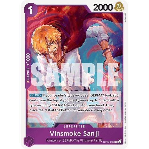 Vinsmoke Sanji (OP10 - 063) [Royal Blood] - PokéBox Australia