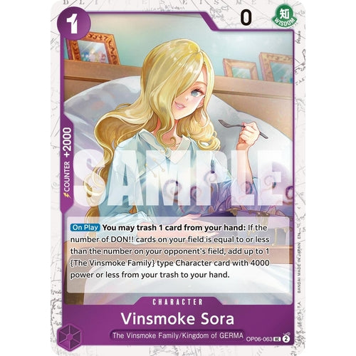 Vinsmoke Sora (Pirate Foil) (OP06 - 063) (Premium Booster - The Best - Vol. 2) - PokéBox Australia