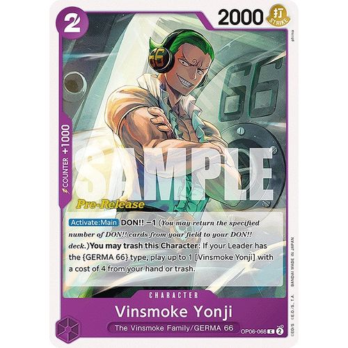 Vinsmoke Yonji (066) (OP06 - 066) [Wings of the Captain Pre - Release Cards] - PokéBox Australia