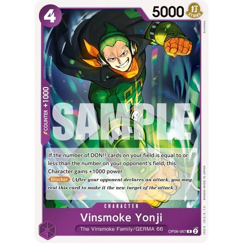 Vinsmoke Yonji (067) (OP06 - 067) [Wings of the Captain] - PokéBox Australia