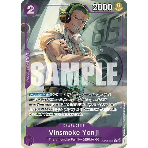 Vinsmoke Yonji (OP06 - 066) (Full Art) (OP06 - 066) [Premium Booster - The Best - ] - PokéBox Australia