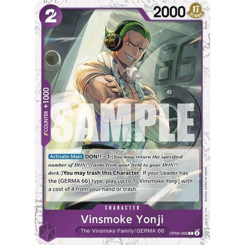 Vinsmoke Yonji (OP06 - 066) (Jolly Roger Foil) (OP06 - 066) [Premium Booster - The Best - ] - PokéBox Australia