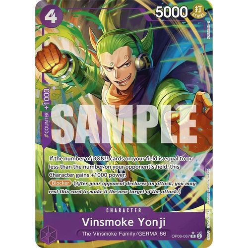 Vinsmoke Yonji (OP06 - 067) (Alternate Art) (OP06 - 067) [Premium Booster - The Best - ] - PokéBox Australia