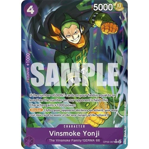 Vinsmoke Yonji (OP06 - 067) (Full Art) (OP06 - 067) [Premium Booster - The Best - ] - PokéBox Australia