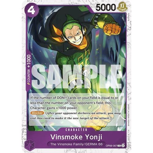Vinsmoke Yonji (OP06 - 067) (Jolly Roger Foil) (OP06 - 067) [Premium Booster - The Best - ] - PokéBox Australia