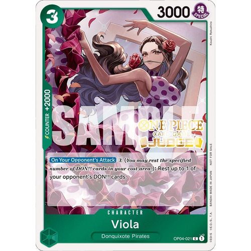 Viola (Judge Pack Vol. 4) (OP04 - 021) [One Piece Promotion Cards] - PokéBox Australia