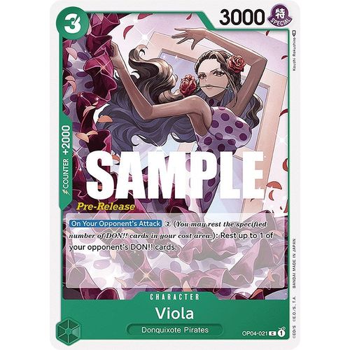 Viola (OP04 - 021) [Kingdoms of Intrigue Pre - Release Cards] - PokéBox Australia