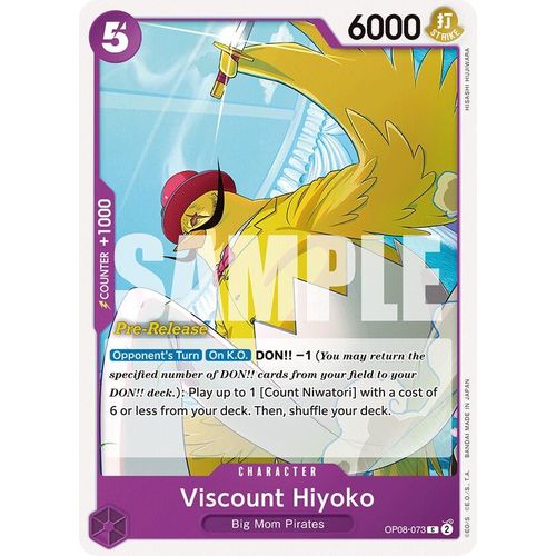 Viscount Hiyoko (OP08 - 073) [Two Legends Pre - Release Cards] - PokéBox Australia