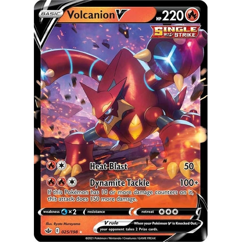 Volcanion V (025/198) (SWSH06: Chilling Reign) - PokéBox Australia