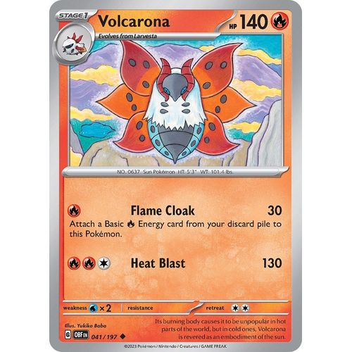 Volcarona (041/197) [SV03: Obsidian Flames] - PokéBox Australia