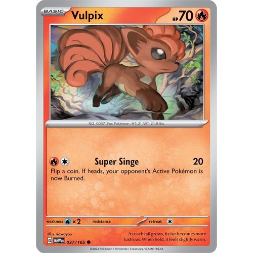 Vulpix (037/165) [SV: Scarlet & Violet 151] - PokéBox Australia