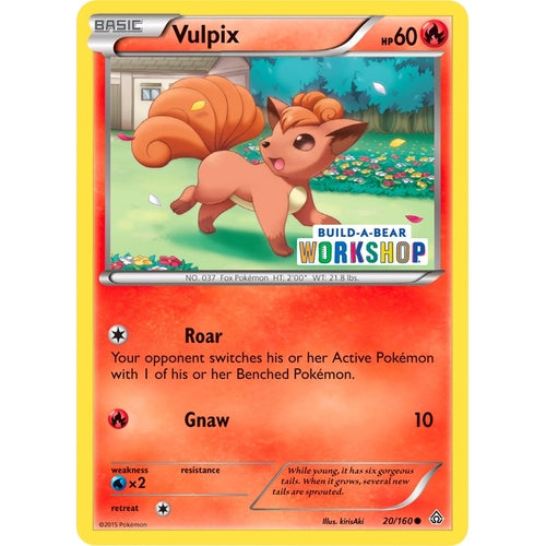 Vulpix - 20/160 (Build - A - Bear Workshop Exclusive) (020/160) (Miscellaneous Cards & Products) - PokéBox Australia
