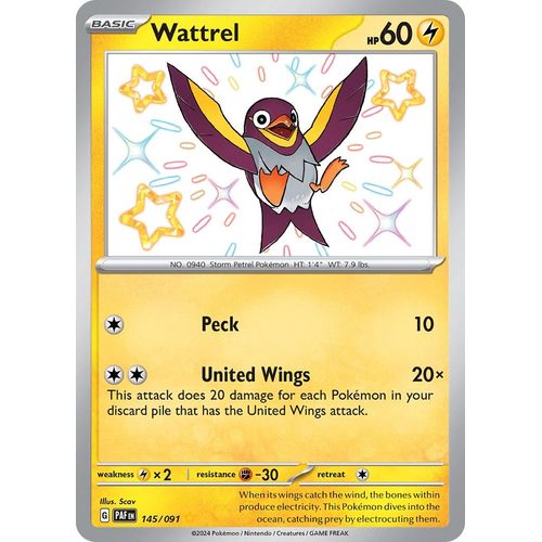 Wattrel (145/091) [SV: Paldean Fates] - PokéBox Australia