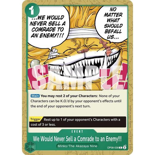 We Would Never Sell a Comrade to an Enemy!!! (OP08 - 038) [Two Legends] - PokéBox Australia