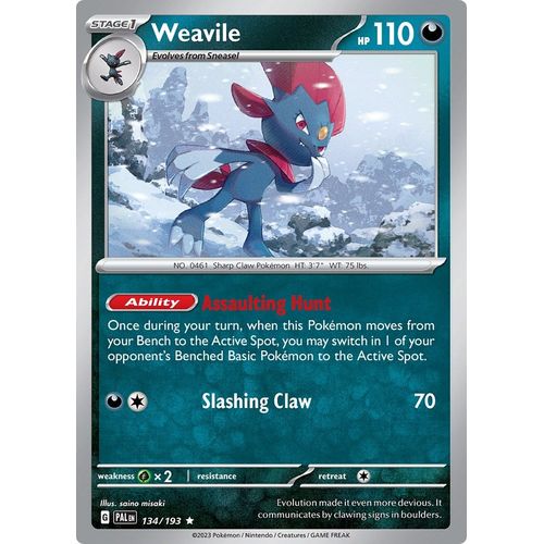 Weavile (134/193) [SV02: Paldea Evolved] - PokéBox Australia