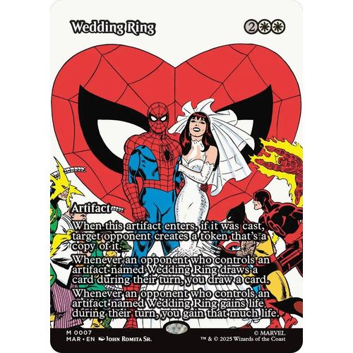 Wedding Ring (Borderless) (7) (Marvel Eternal - Legal) - PokéBox Australia