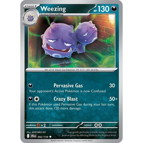 Weezing (092/159) (SV09: Journey Together) - PokéBox Australia