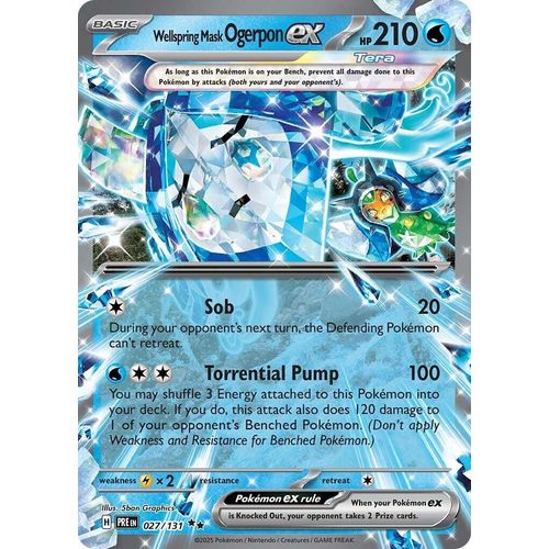 Wellspring Mask Ogerpon ex (027/131) [SV: Prismatic Evolutions] - PokéBox Australia