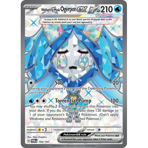 Wellspring Mask Ogerpon ex (194/167) [SV06: Twilight Masquerade] - PokéBox Australia