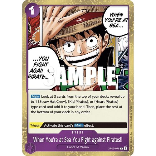 When You're at Sea You Fight against Pirates!! (OP05 - 076) [Awakening of the New Era] - PokéBox Australia
