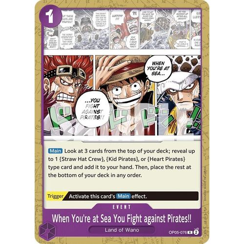 When You're at Sea You Fight against Pirates!! (OP05 - 076) [Starter Deck 18: PURPLE Monkey.D.Luffy] - PokéBox Australia