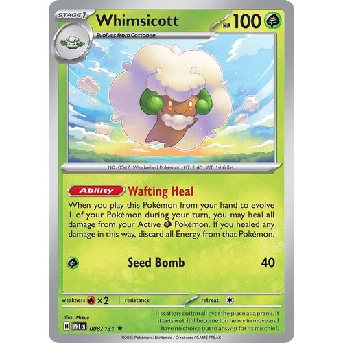 Whimsicott (008/131) [SV: Prismatic Evolutions] - PokéBox Australia